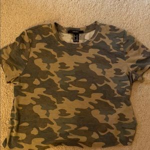Camo crop top